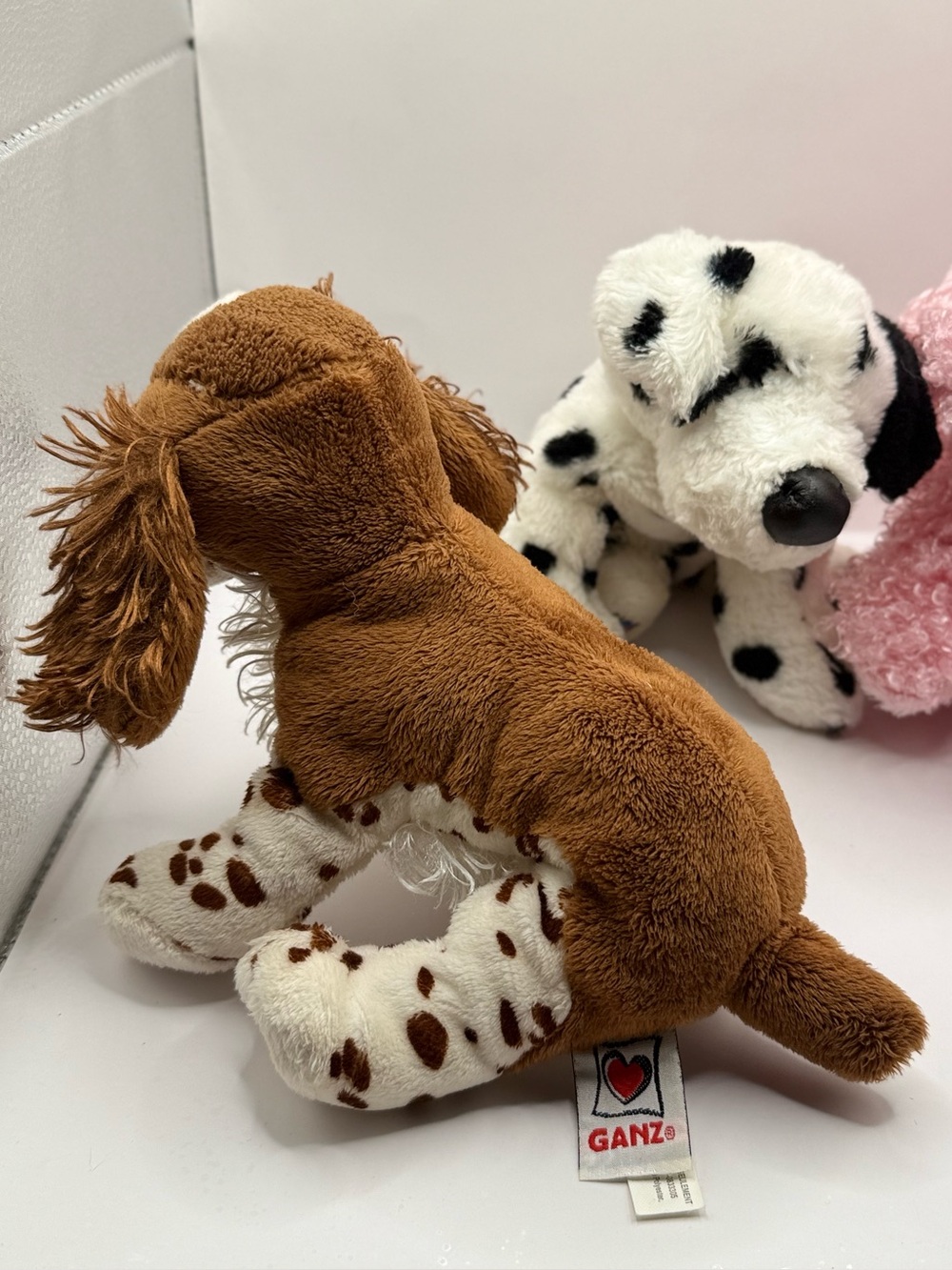 GANZ Webkinz Lot Springer Spaniel, Dalmatian and Pink Poodle Dog NO CODES - Picture 5 of 9